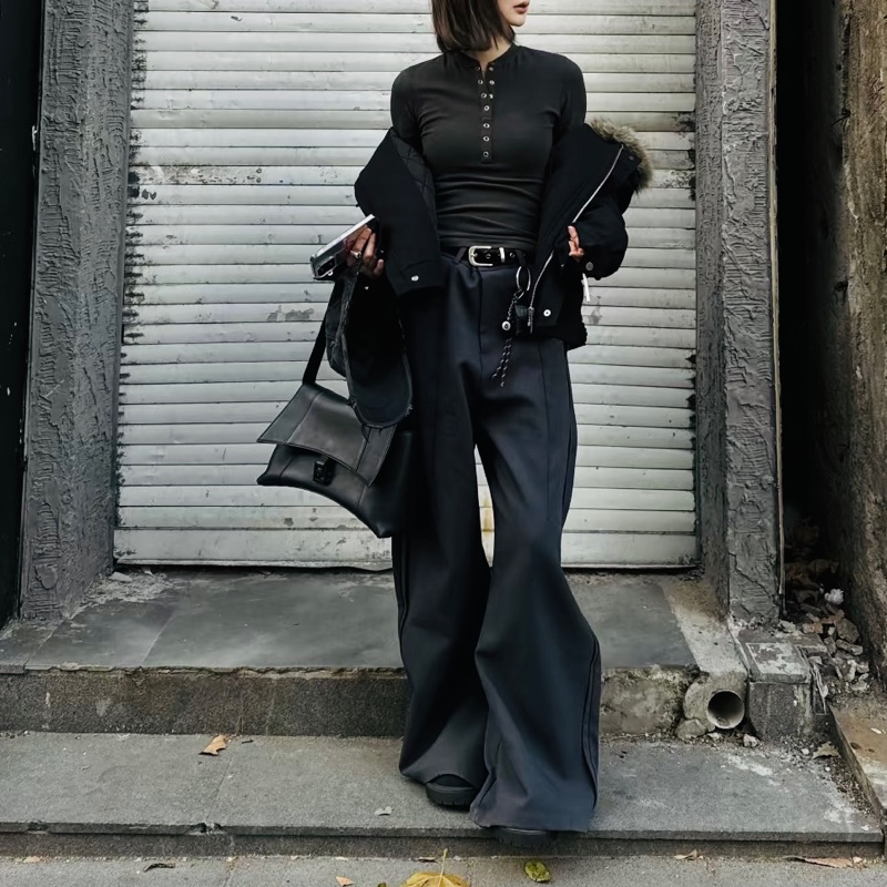 BALENCIAGA巴黎世家全黑downtown單肩斜挎沙漏包-34