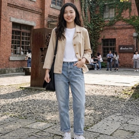 BURBERRY 倫敦 反折格紋袖薄款外套