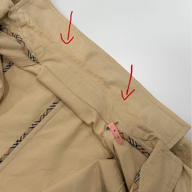 BURBERRY 倫敦 反折格紋袖薄款外套-3