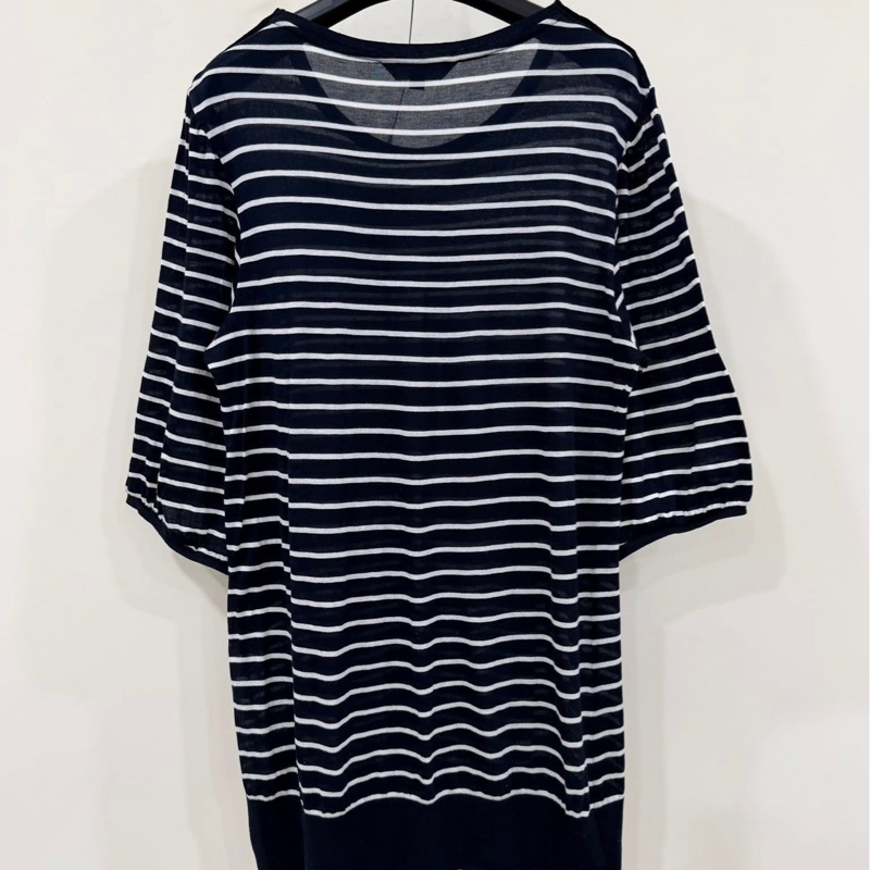 BURBERRY 倫敦 肩扣橫條紋長版戰馬上衣-2
