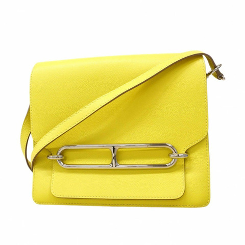 愛馬仕 Sac Lauriss Evercolor 青檸肩背包（Y 字印記）- 女士