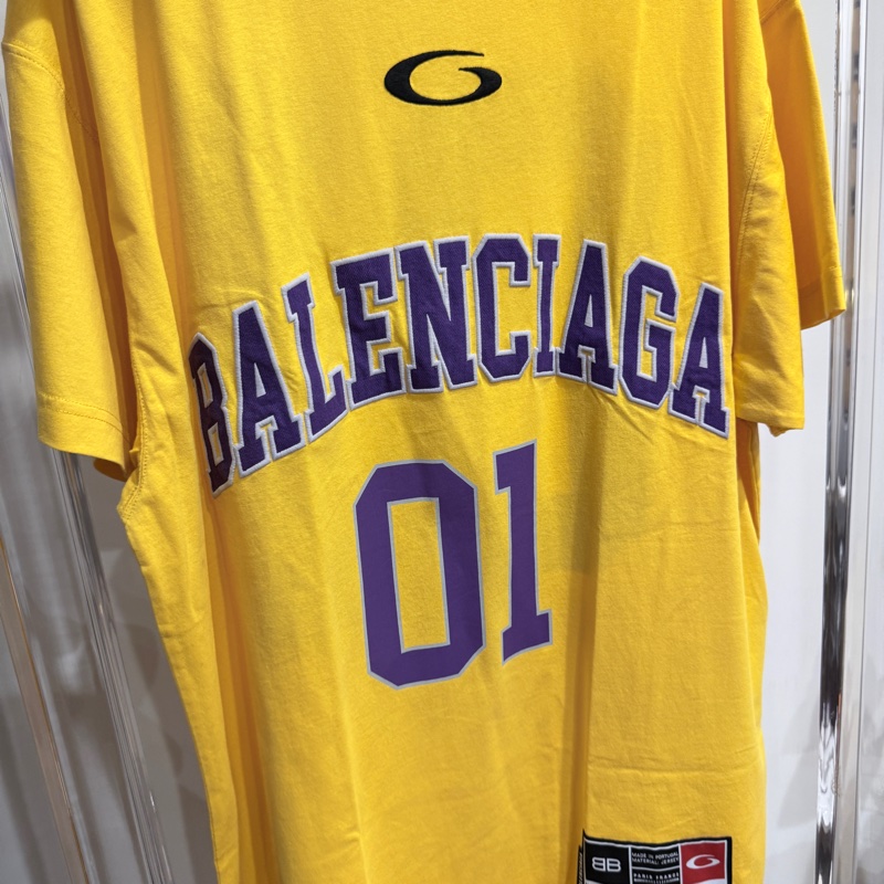 Balenciaga✨Loop籃球刺繡短袖 T恤 oversize-0