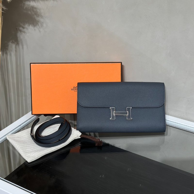 HERMES Constance to go - 霧霾灰琺瑯釦 W-9