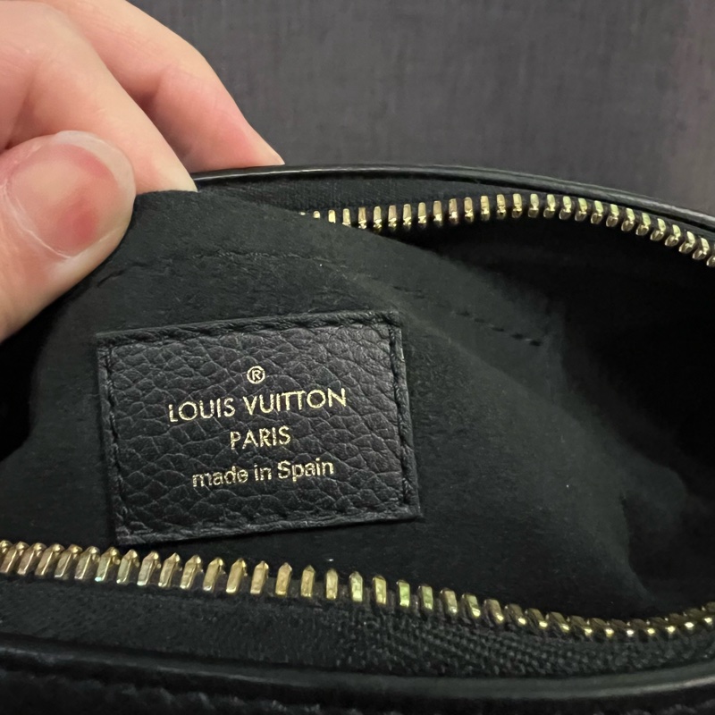 📢二手近新 Louis Vuitton LV Speedy 20黑色牛皮壓花波士頓包晶片款 正品-5