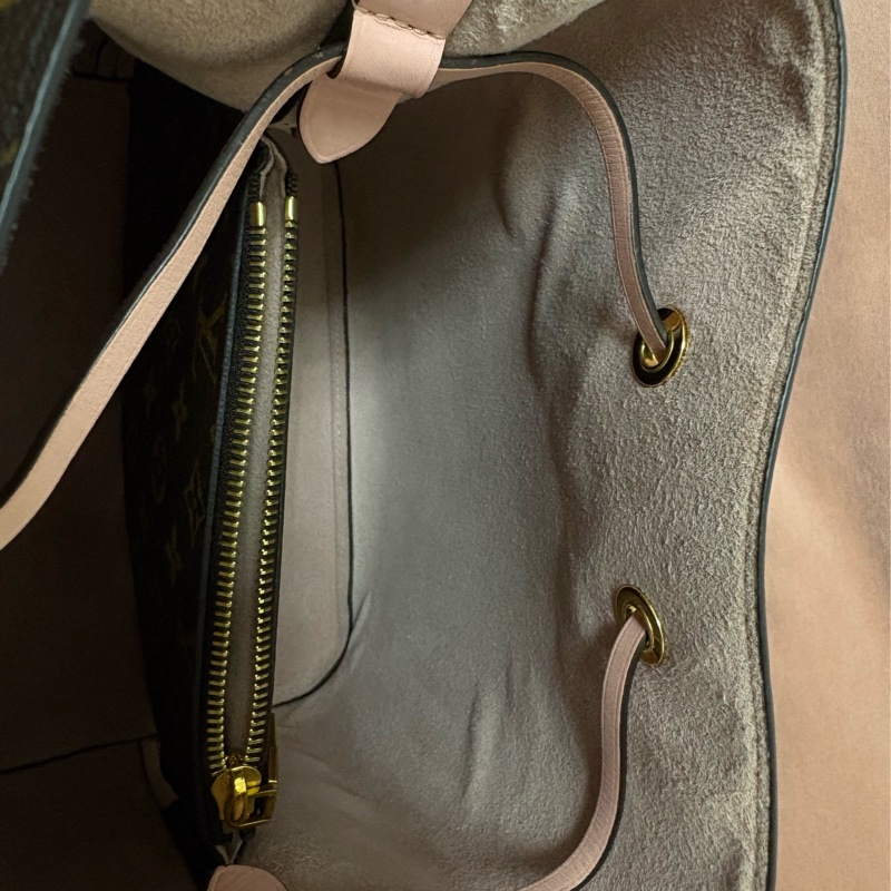 Louis Vuitton NeoNoe MM 經典老花水桶包（粉色拼皮）-14
