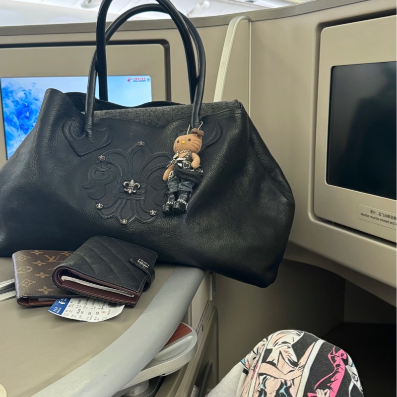 chrome hearts 黑色童軍花手提托特包 尺寸:48*29 附件:塵袋。-3
