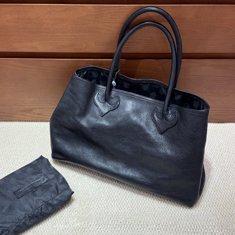 chrome hearts 黑色童軍花手提托特包 尺寸:48*29 附件:塵袋。-4