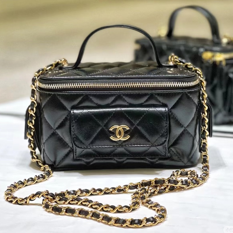 CHANEL香奈兒超限量荔枝牛皮黑金Cargo炸藥包🧯近全新包況特佳-10