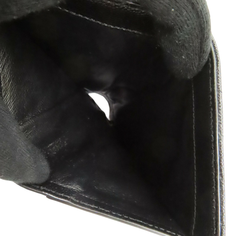 黑色 牛皮 Cassandre Matelasse 雙折短夾 【SAINT LAURENT YSL 聖羅蘭 】 668287-3