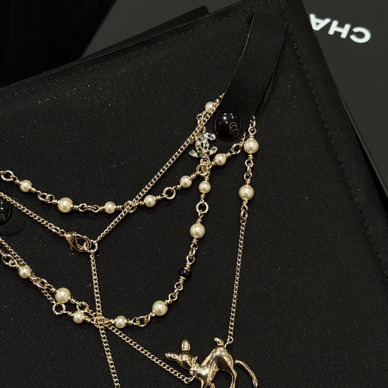 Chanel 新款 限定 vic小鹿項鍊 長度可調節-3