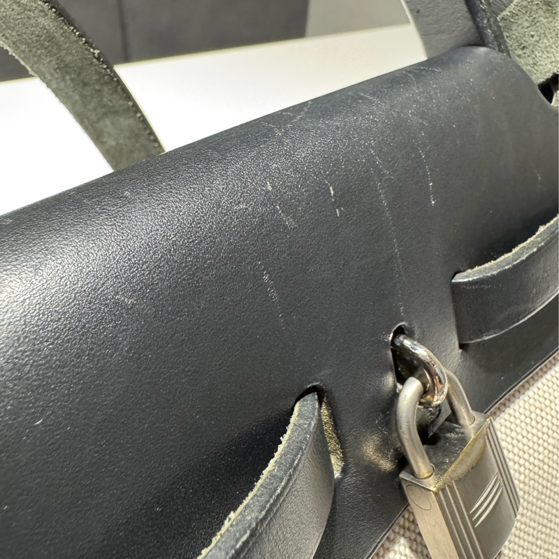 Hermes Herbag 31 黑色皮革-6