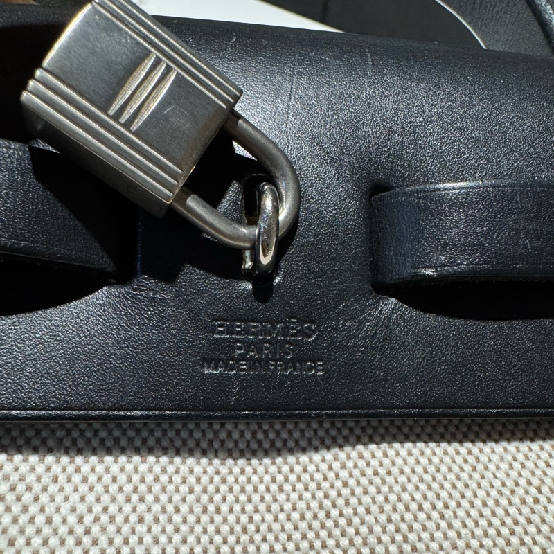 Hermes Herbag 31 黑色皮革-9
