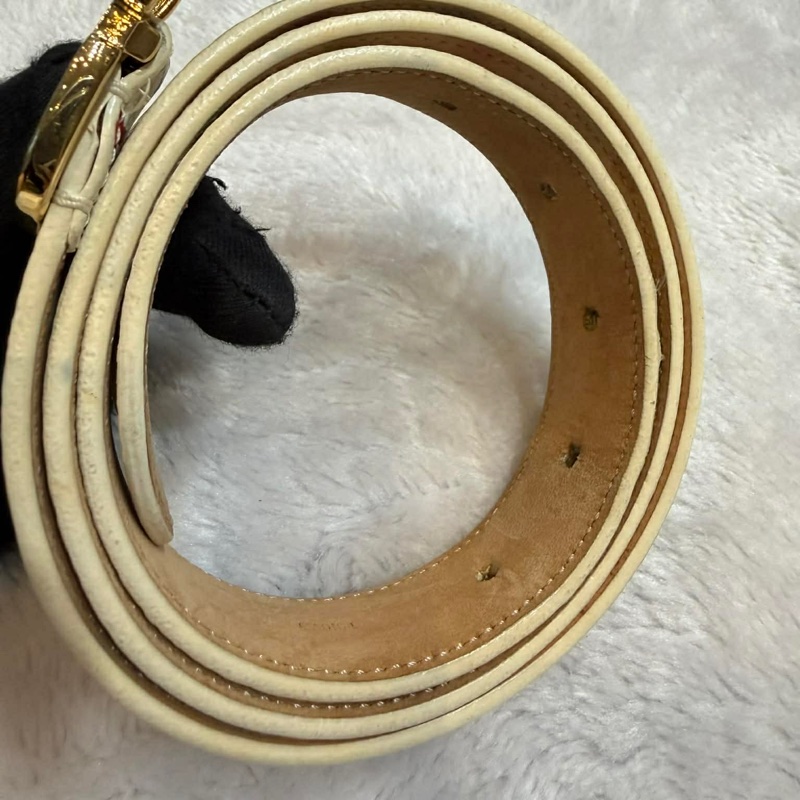 LV M9585 村上隆白彩腰帶（腰圍80/32）-10
