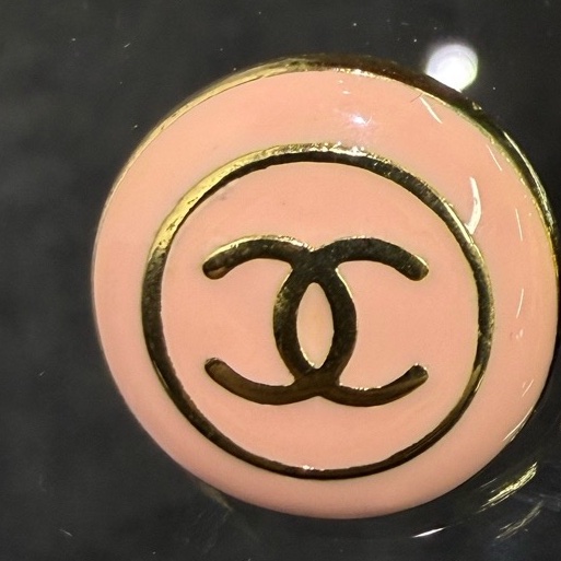 chanel 香奈兒金分琺瑯豆豆耳夾 🈚附件-1