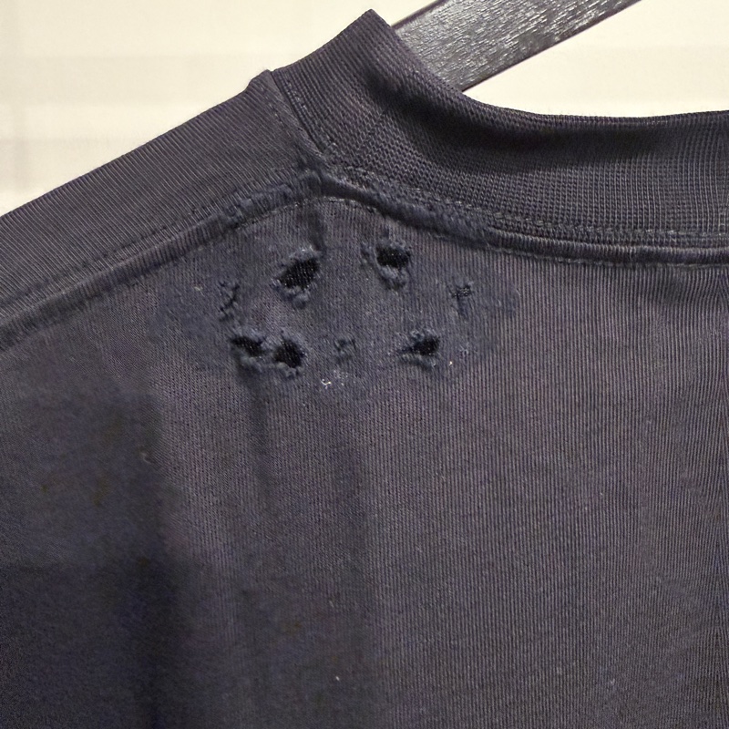 Balenciaga✨情人節系列愛心塗鴉字體做舊破洞oversize T #XXS-5