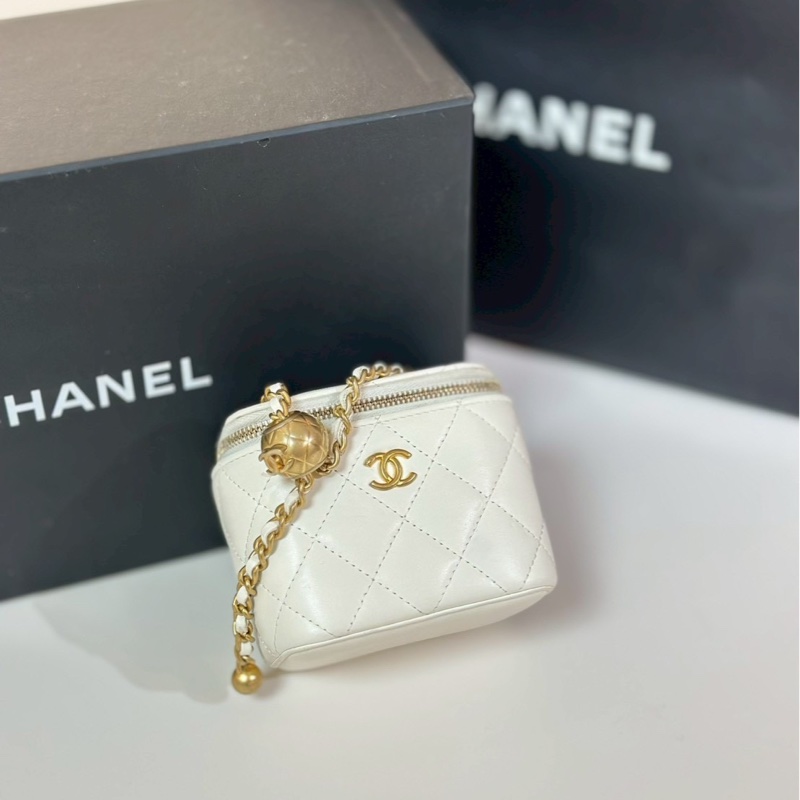CHANEL｜金球小盒子 白-0