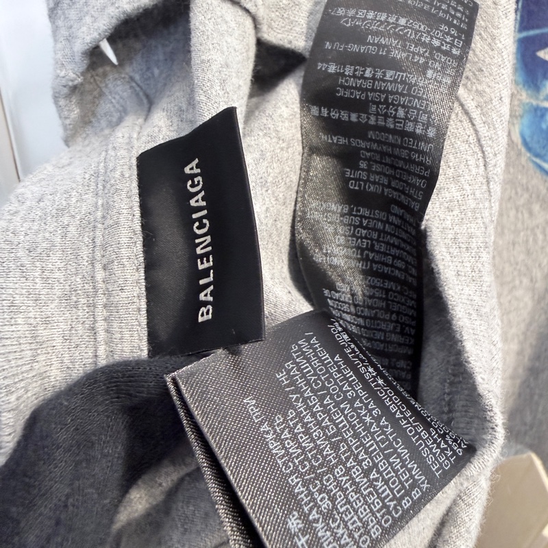 Balenciaga✨Planet Earth不規則塗鴉短上衣T #L-9