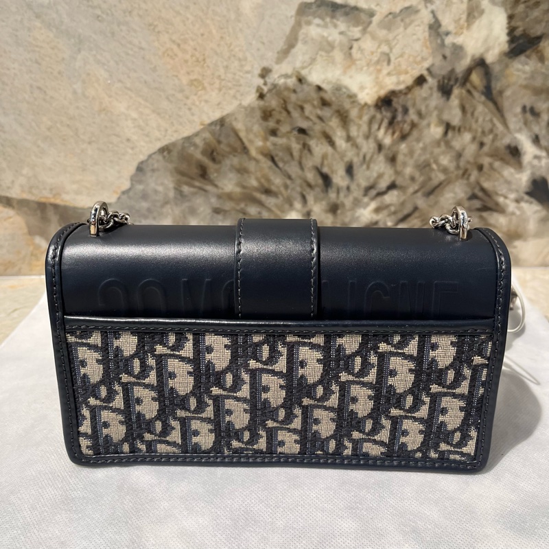 Dior Easy West 銀釦蒙田掀蓋斜背包-3