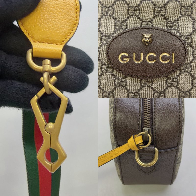 GUCCI GG Supreme虎頭相機包-5