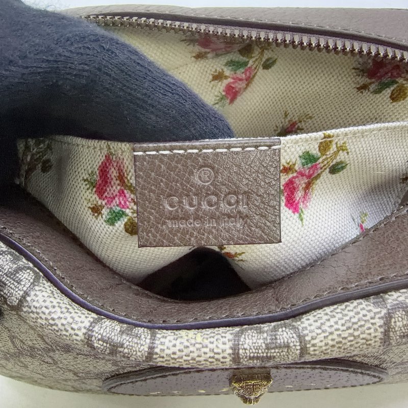GUCCI GG Supreme虎頭相機包-7