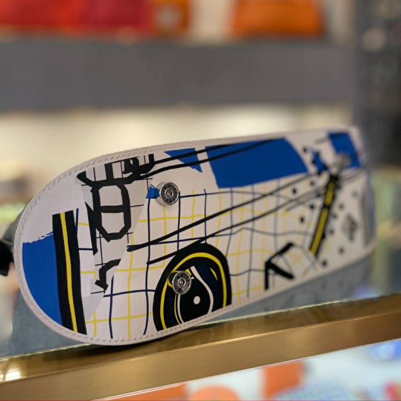 HERMES 限量款 Bolide Skate系列 C6 灰綠 TOGO 滑板包-5