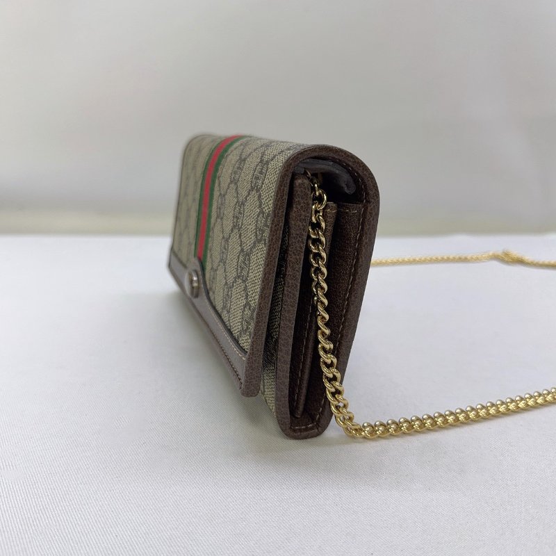 GUCCI Ophidia帆布翻蓋WOC鏈包-2