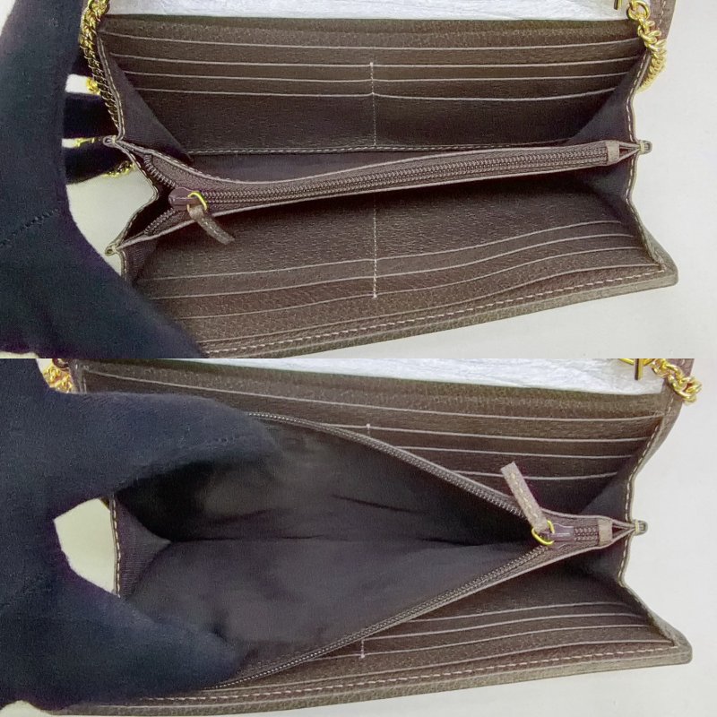 GUCCI Ophidia帆布翻蓋WOC鏈包-5