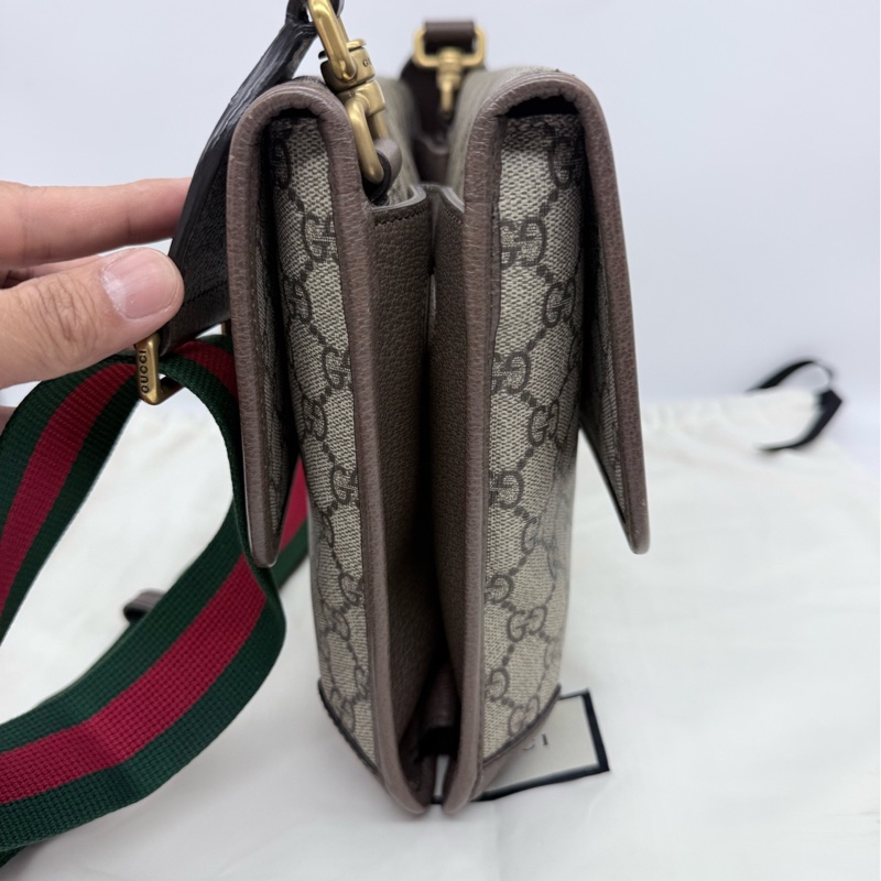 GUCCI古驰 大号双面虎头相机包 032黑标，原始成色，内里干净，成色如图。-5