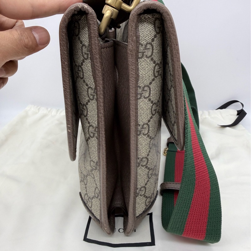 GUCCI古驰 大号双面虎头相机包 032黑标，原始成色，内里干净，成色如图。-6