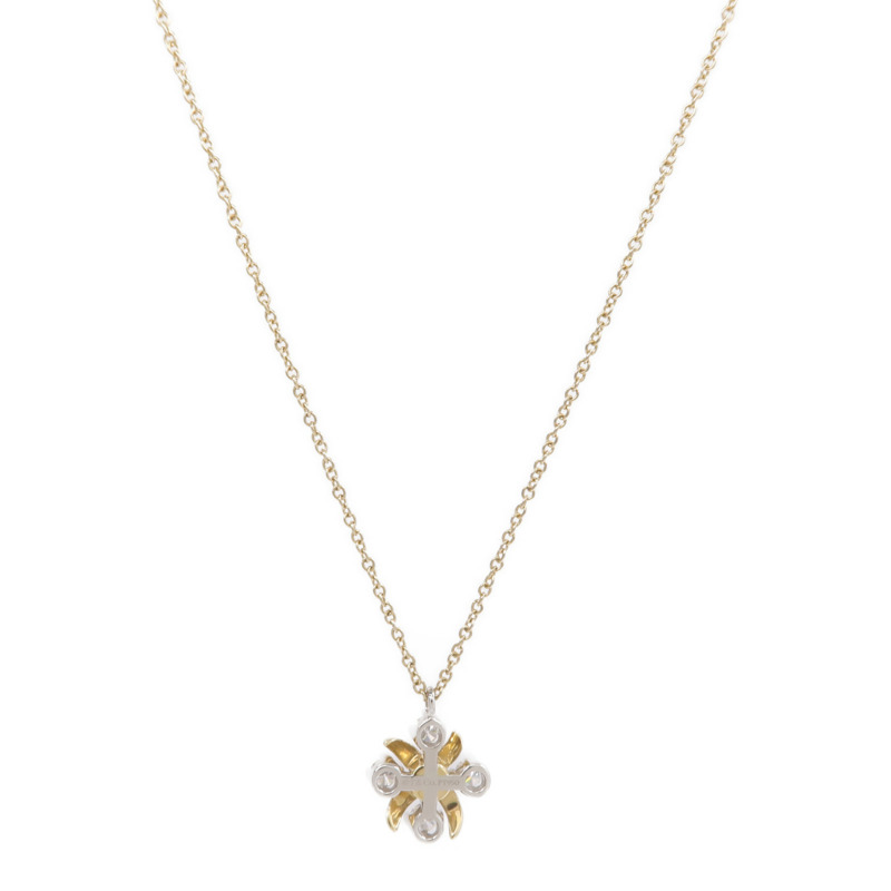 TIFFANY＆CO PT950鉑金/18K黃金Sixteen Stone Necklace鑽石項鍊-1