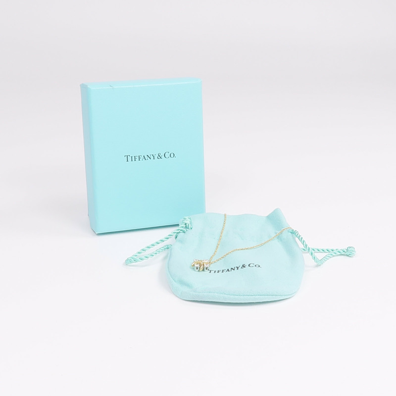 TIFFANY＆CO PT950鉑金/18K黃金Sixteen Stone Necklace鑽石項鍊-8