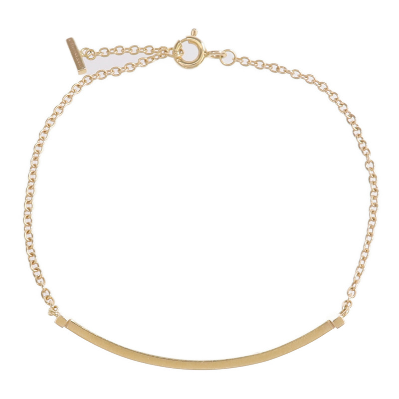 TIFFANY＆CO 18K玫瑰金T Smile Bracelet手鏈-3