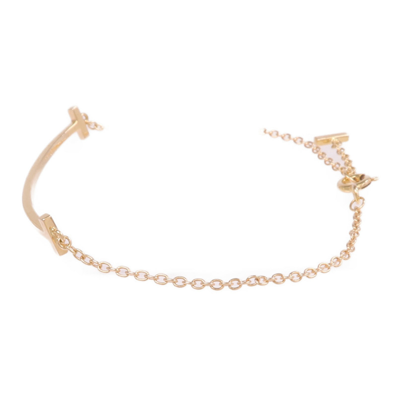 TIFFANY＆CO 18K玫瑰金T Smile Bracelet手鏈-5