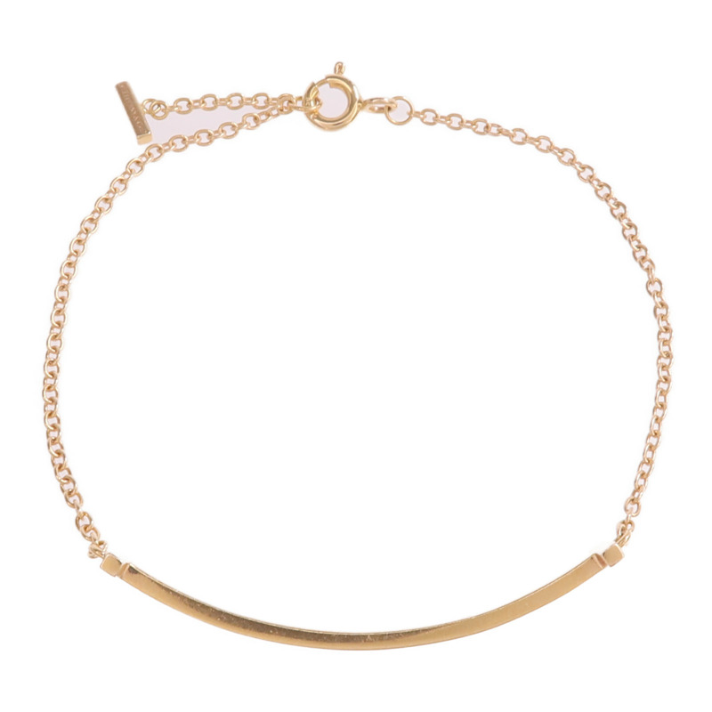 TIFFANY＆CO 18K玫瑰金T Smile Bracelet手鏈-7