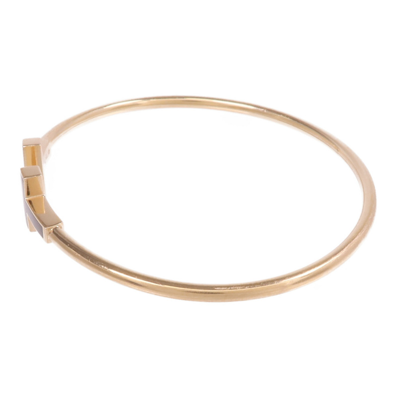 TIFFANY＆CO 18K玫瑰金T Wire Bracelet縞瑪瑙手鐲-1