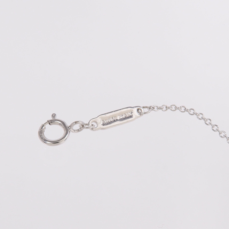 TIFFANY＆CO 18K白金T Smile Small Necklace項鍊-4