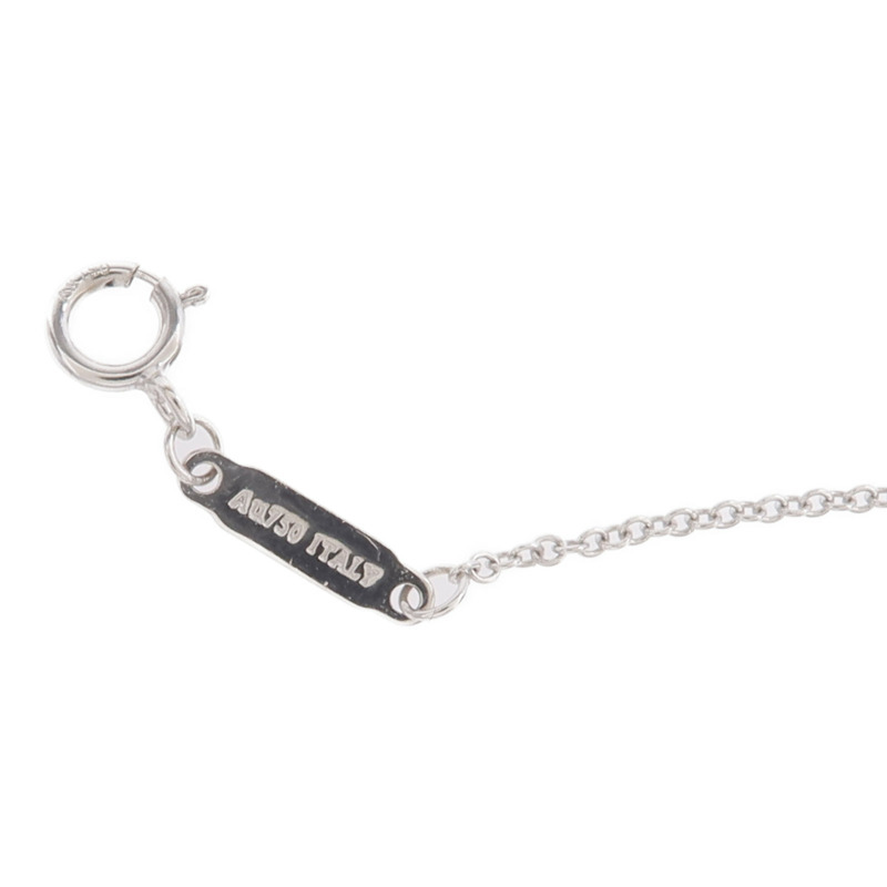TIFFANY＆CO 18K白金T Smile Small Necklace項鍊-5