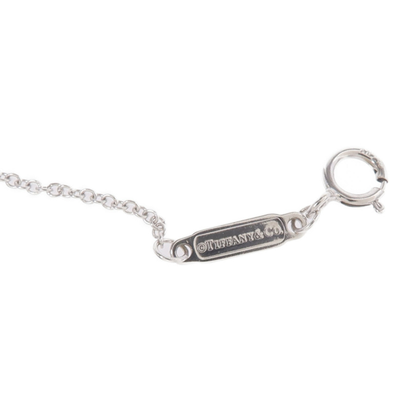 TIFFANY＆CO 18K白金T Smile Small Necklace項鍊-6