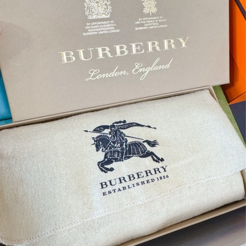 BURBERRY 粉色皮革金屬扣環長夾-1