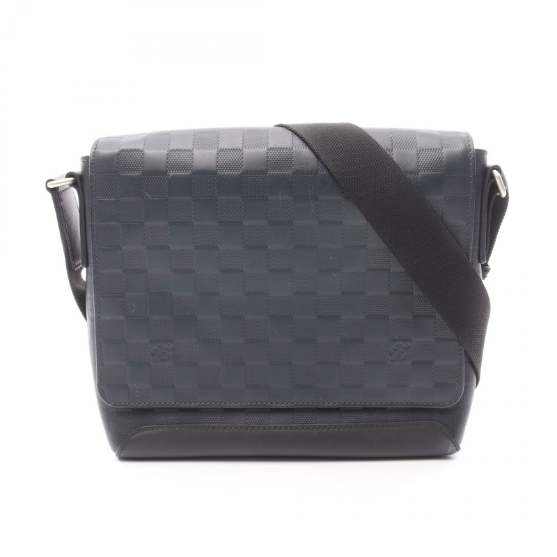 路易威登 District PM 單肩包 N41285 Damier Infini 皮革 Cosmos 二手-0