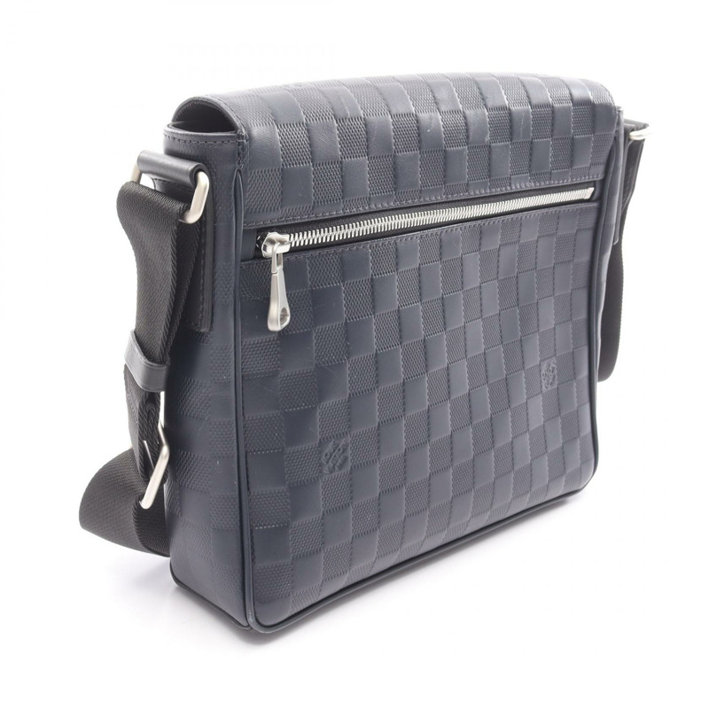 路易威登 District PM 單肩包 N41285 Damier Infini 皮革 Cosmos 二手-1