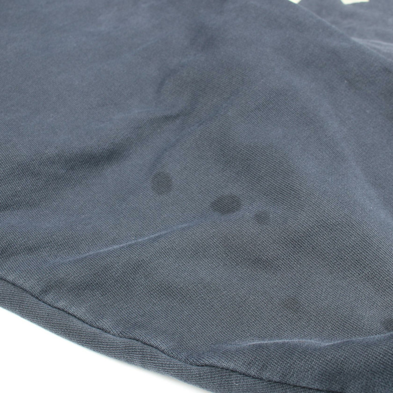 BALENCIAGA 破洞口袋連帽衫（做舊款）744190 棉 黑色 二手 男女通用-6