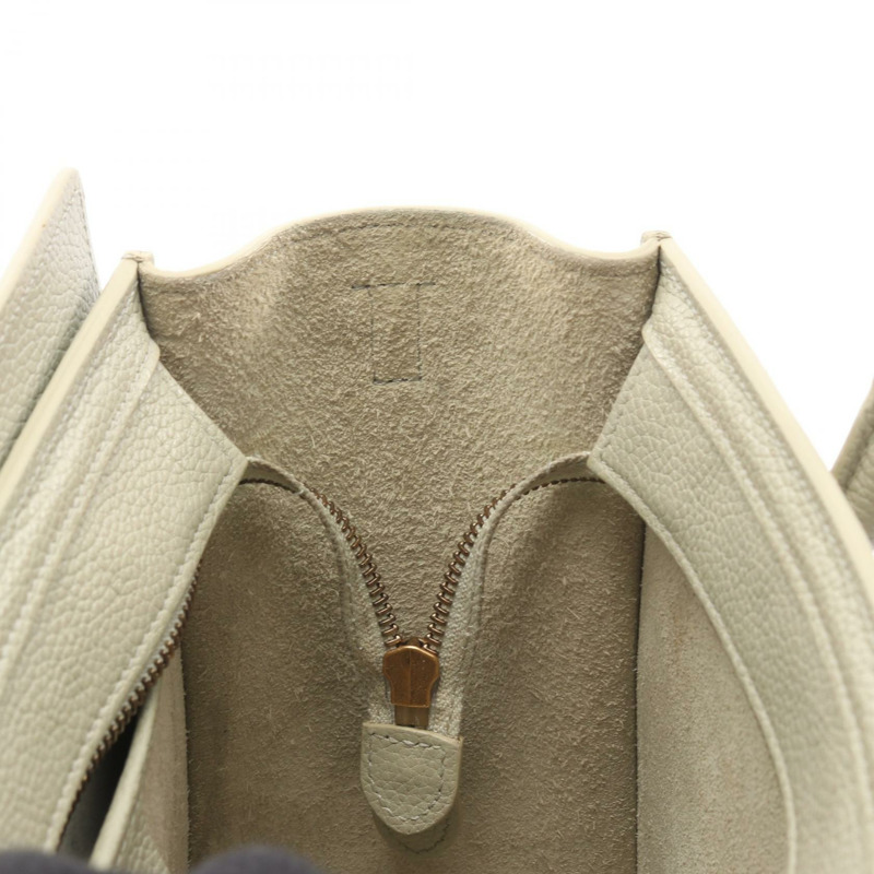 CELINE Luggage Nano Shopper 單肩手提包 189243 皮革 綠色 二手 女士-9