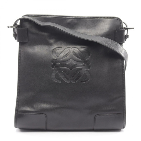LOEWE Anagram 女士黑色真皮單肩斜背包（二手）