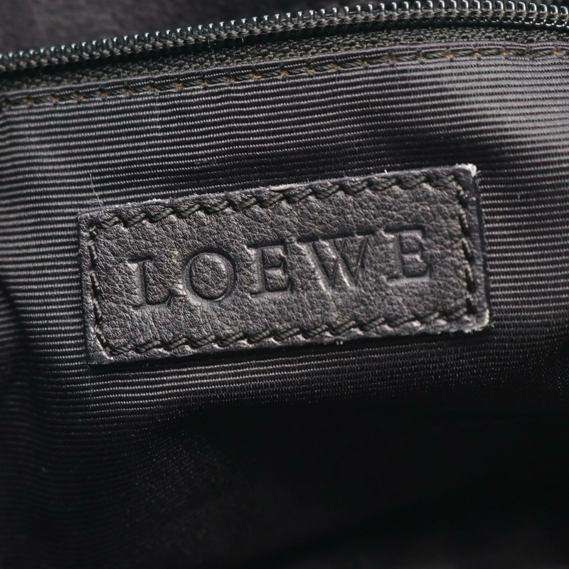 LOEWE Anagram 女士黑色真皮單肩斜背包（二手）-3