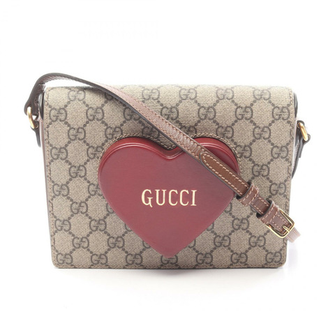 GUCCI GG Supreme 情人節限量版單肩斜背包 637048