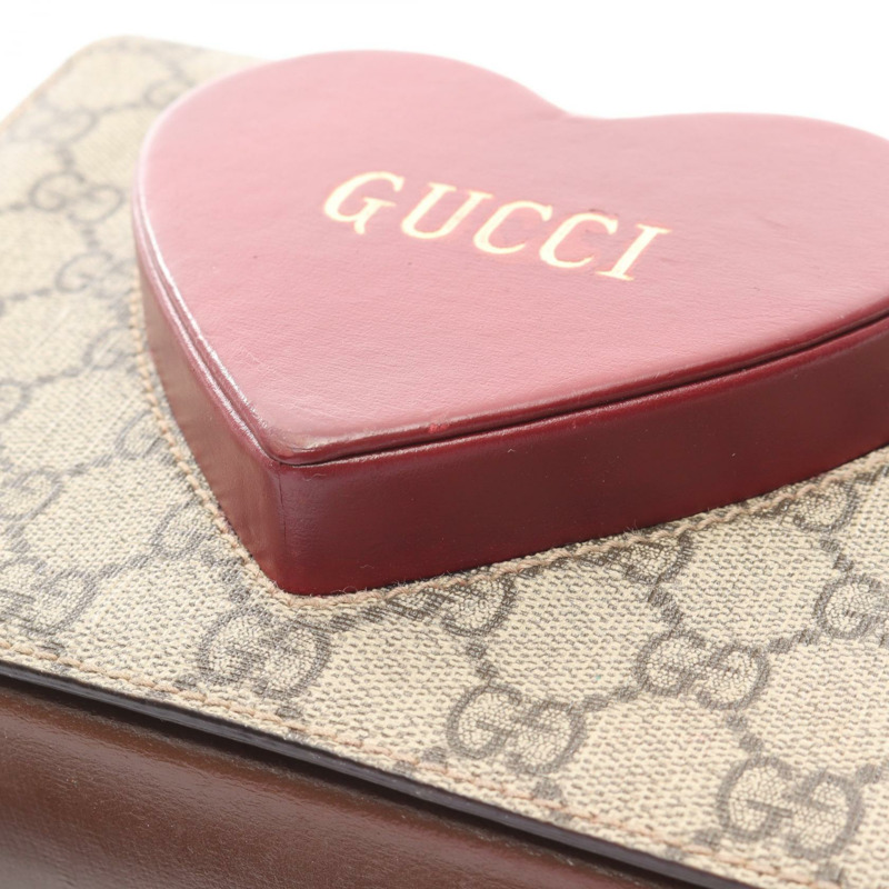 GUCCI GG Supreme 情人節限量版單肩斜背包 637048-10