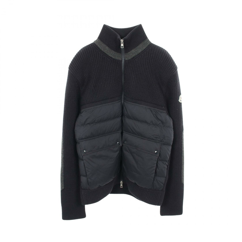MONCLER 其他外套 9B00019 尼龍羊毛 海軍藍 二手 男款-0