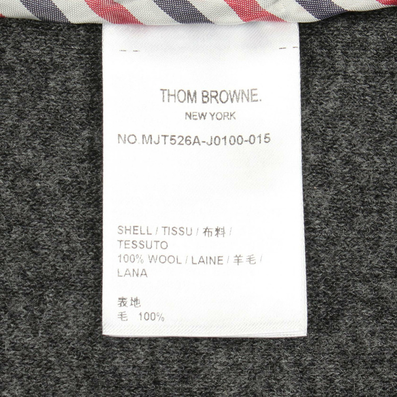 湯姆布朗 (THOM BROWNE) 其他夾克 MJT526A-J0100-015 羊毛 灰色 二手 男款-4