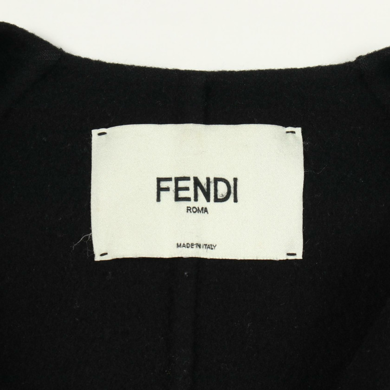 FENDI 無色 其他外套 羊毛 黑色 二手 女-2